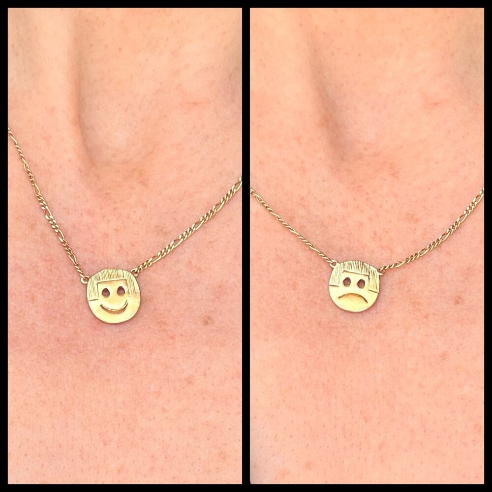 Awe Inspired Rare Limited Run Rare Mean Baby/Happy Baby Necklace